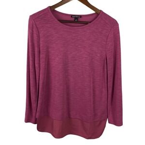 J Crew Mercantile Woven Hem T-Shirt